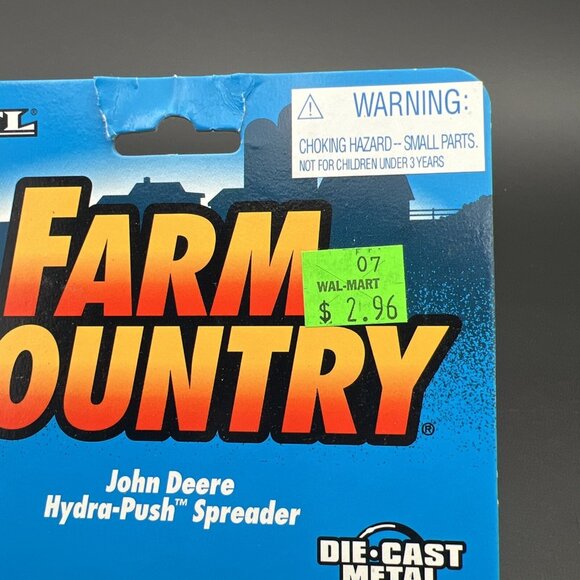 1995 Ertl Farm Country John Deere Hyde-Push Spreader Diecast 1:64 - Picture 3 of 11